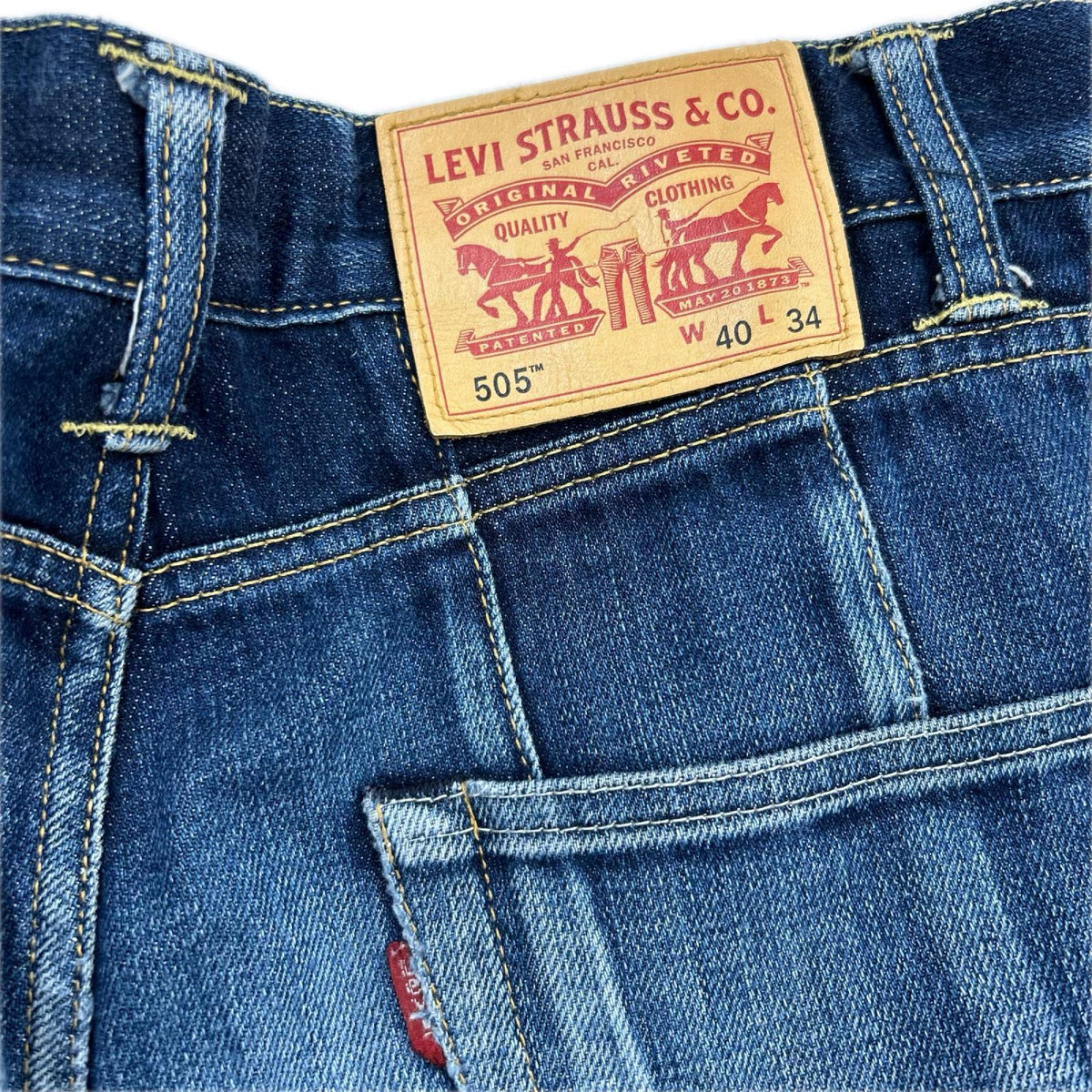 デニムパンツ Levi's 505 WN-P201 再構築ﾃﾞﾆﾑ S
