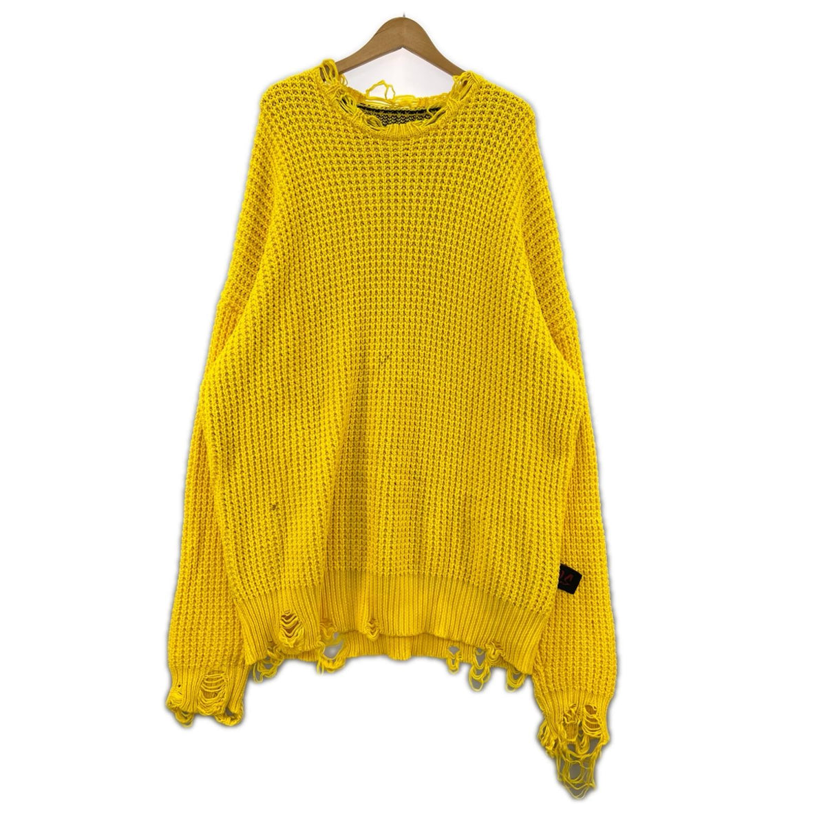 ニット CVTVLIST 22AW CRASH KNIT 2201010202 黄 (F) フリー イエロー