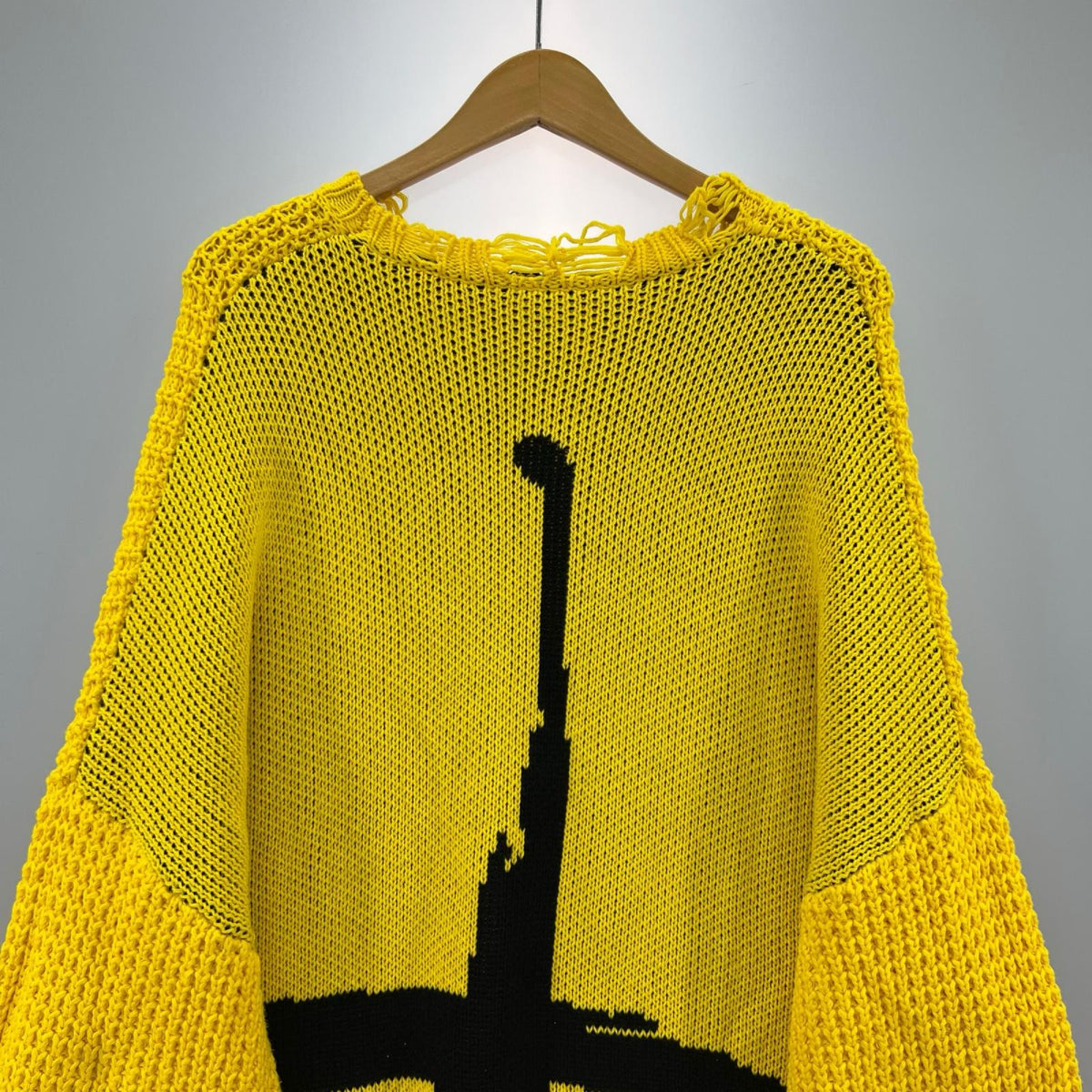 ニット CVTVLIST 22AW CRASH KNIT 2201010202 黄 (F) フリー イエロー