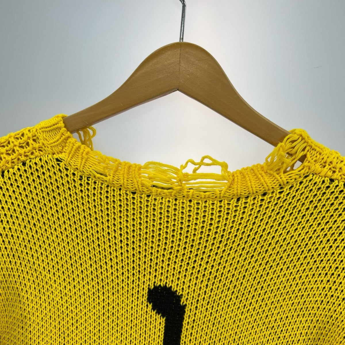 ニット CVTVLIST 22AW CRASH KNIT 2201010202 黄 (F) フリー イエロー