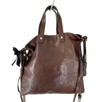 ハンドバッグ ２WAY BAG ﾚｻﾞｰ ﾌﾞﾗｳﾝ ブラウン