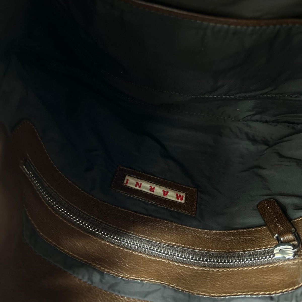 ハンドバッグ ２WAY BAG ﾚｻﾞｰ ﾌﾞﾗｳﾝ ブラウン