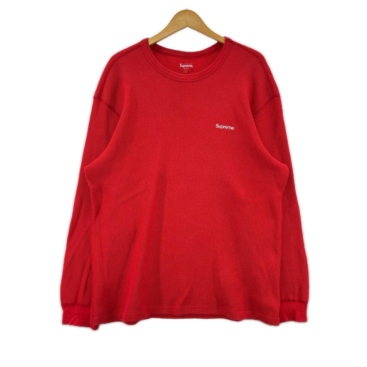 長袖Ｔシャツ 19FW HQ Waffle Thermal (L) L レッド