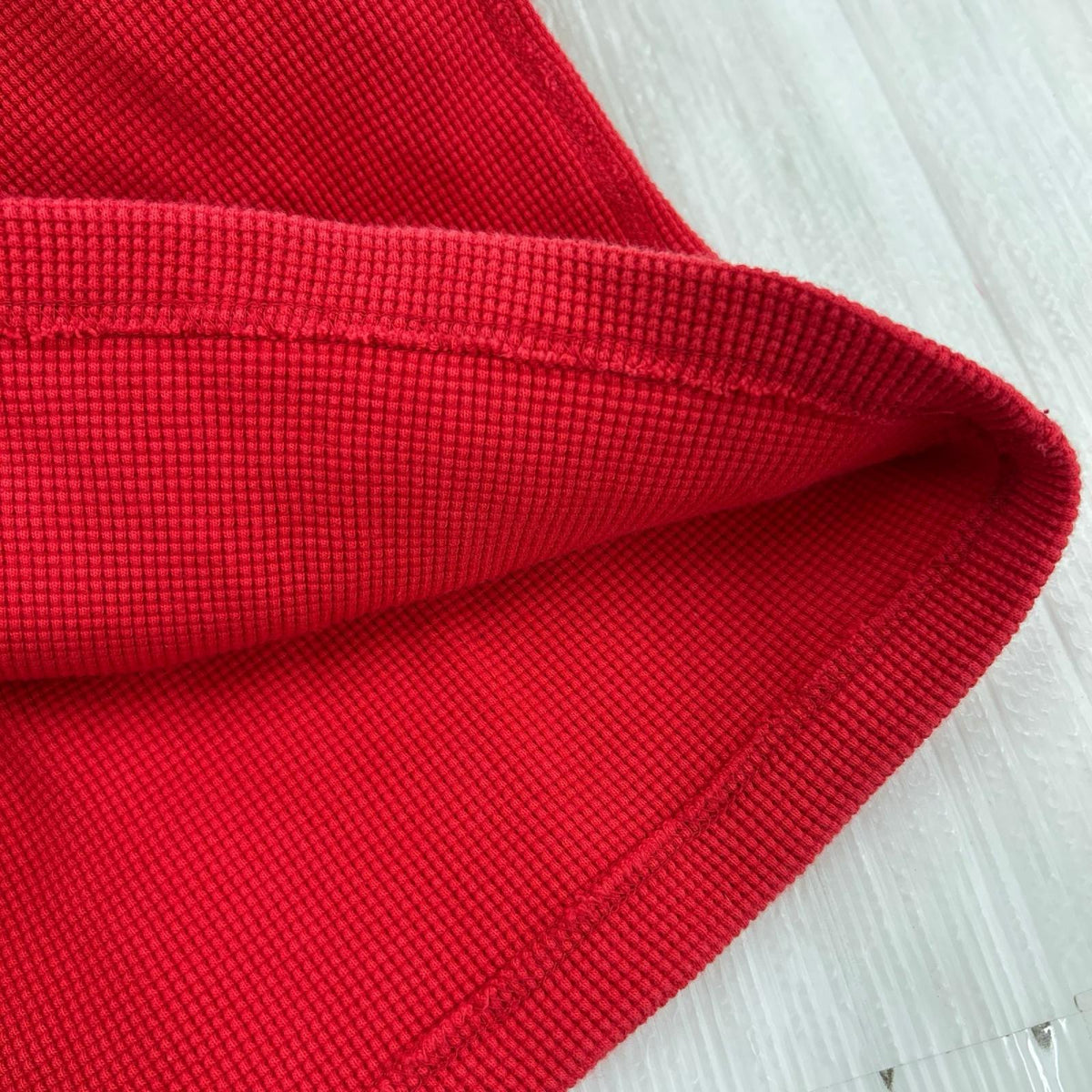 長袖Ｔシャツ 19FW HQ Waffle Thermal (L) L レッド