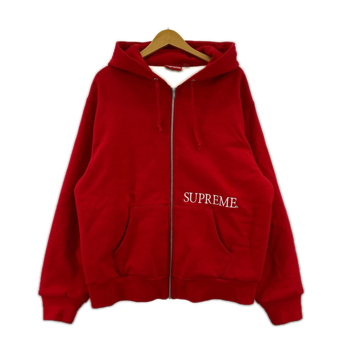 パーカー 19FW Thermal Zip Up Hooded Sweatshirt L L レッド