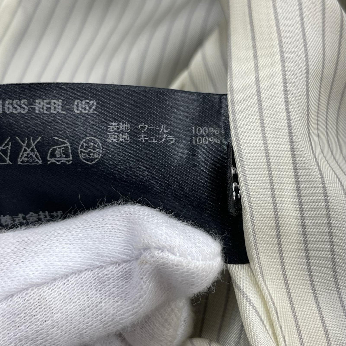 長袖シャツ 16SS ｳｰﾙﾍﾞｽﾄ 1B ﾉｰｶﾗｰ 紺 (46) 46 ブラック