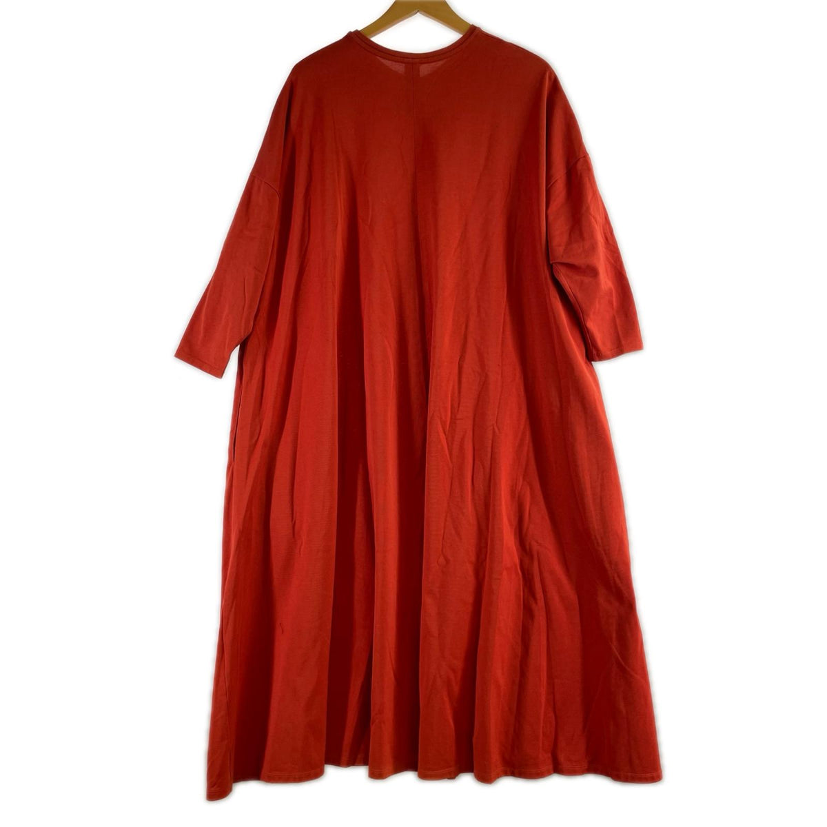ワンピース ｼﾞｬｰｼﾞｰﾛﾝｸﾞﾜﾝﾋﾟｰｽ 赤 (36) 36 レッド