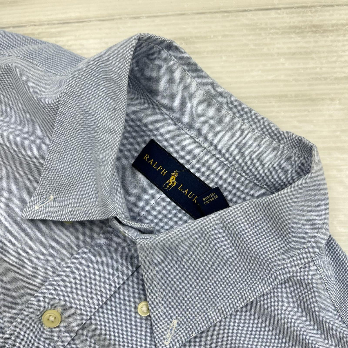 長袖シャツ ﾎﾞﾀﾝﾀﾞｳﾝｼｬﾂ BLU L L ブルー