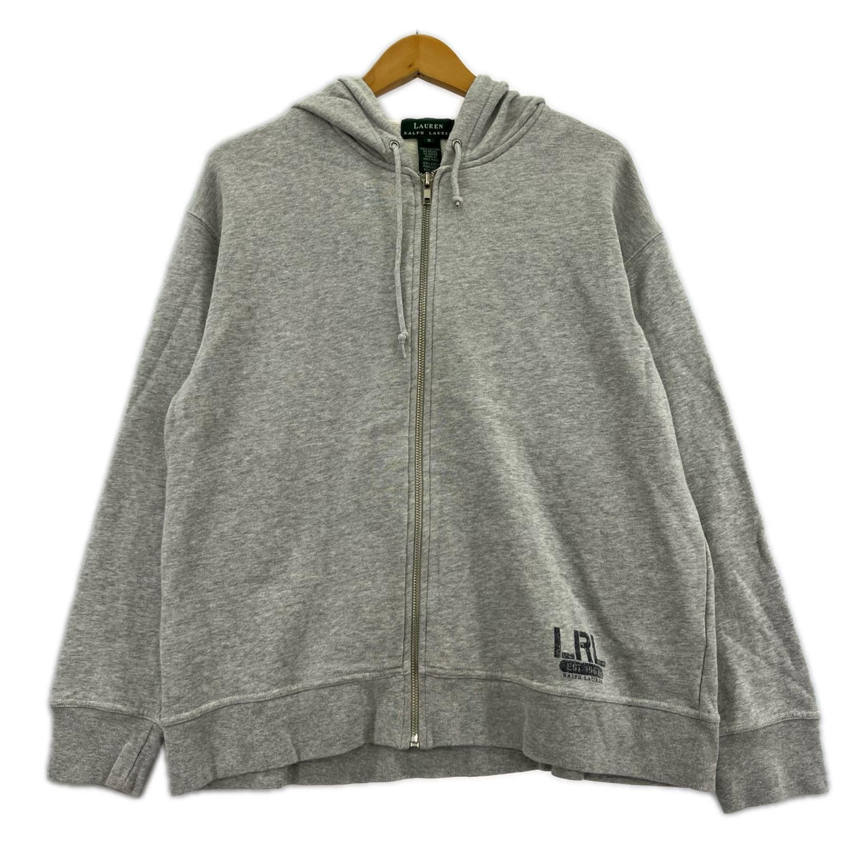 パーカー POLO RALPH LAUREN LRL 霜降りｼﾞｯﾌﾟﾊﾟｰｶｰ/S S グレー