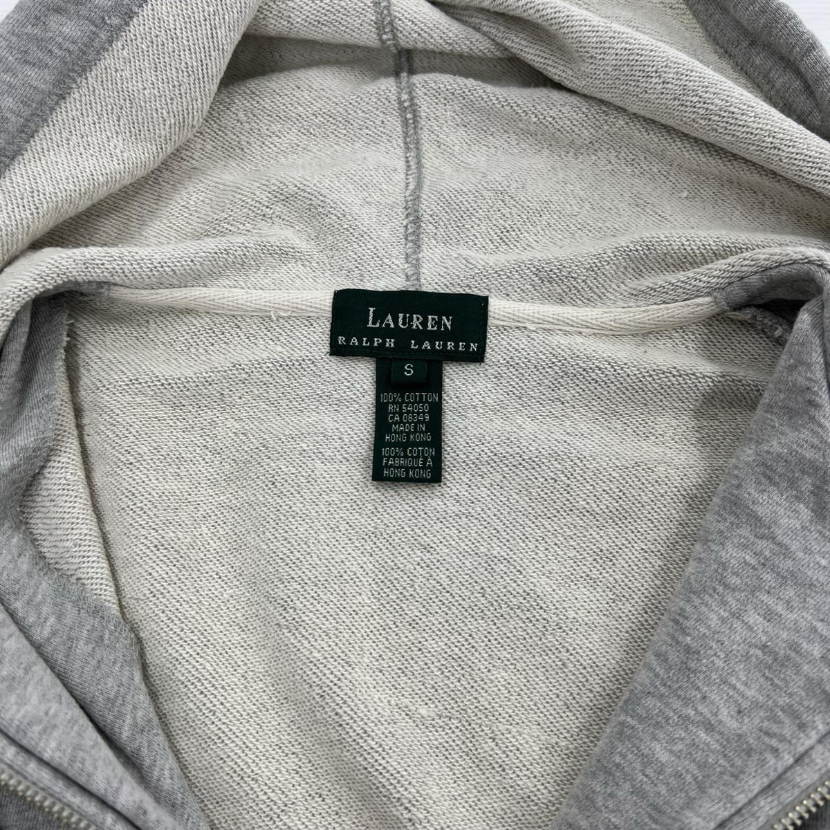 パーカー POLO RALPH LAUREN LRL 霜降りｼﾞｯﾌﾟﾊﾟｰｶｰ/S S グレー