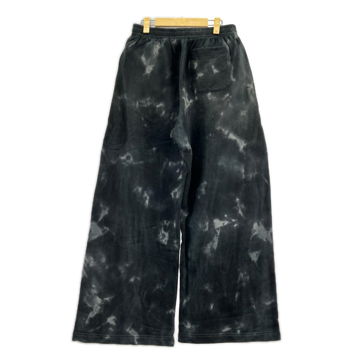 パンツ ensou. Tie-dye Wide Sweatpants ﾜｲﾄﾞｽｳｪｯﾄﾊﾟﾝﾂ L L ブラック