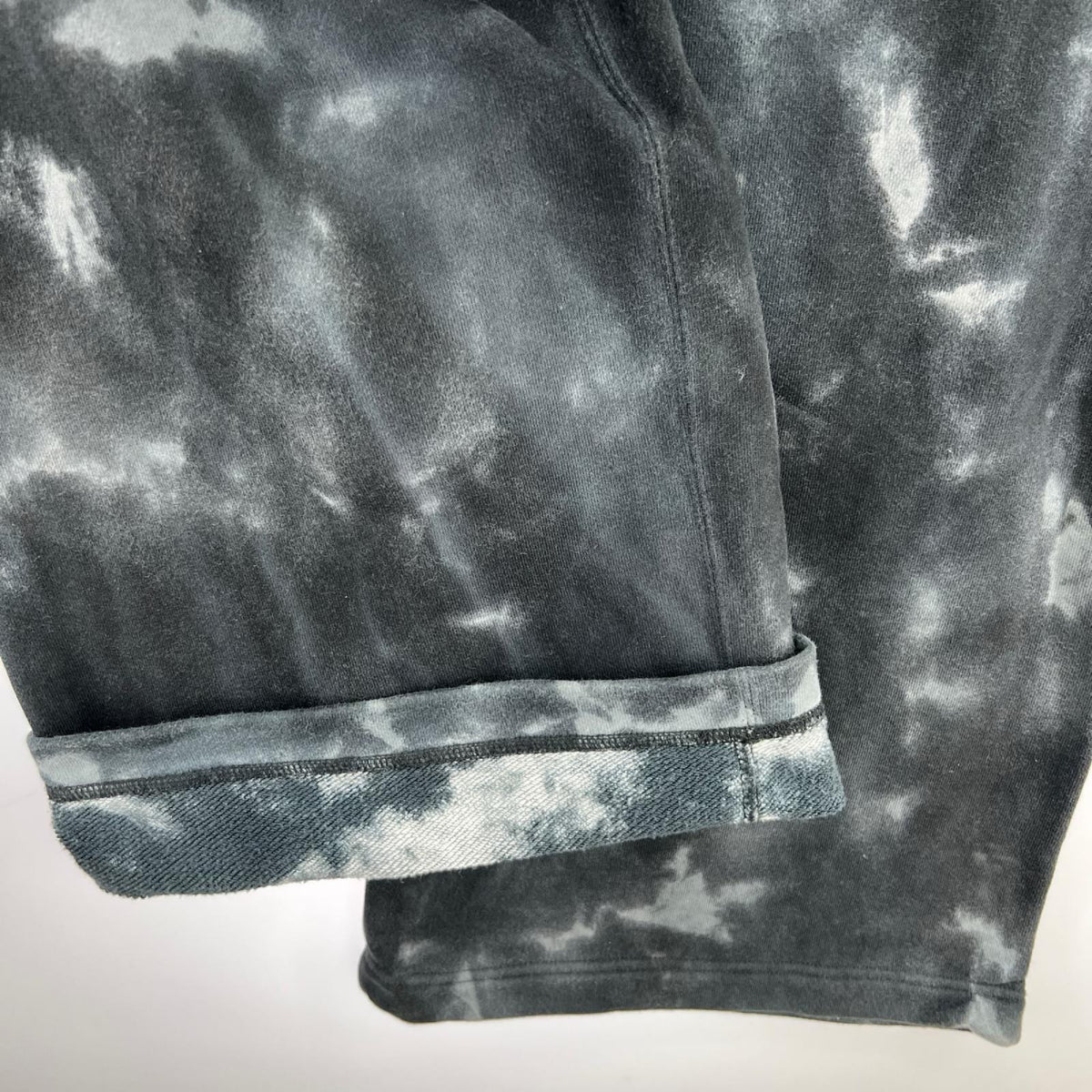 パンツ ensou. Tie-dye Wide Sweatpants ﾜｲﾄﾞｽｳｪｯﾄﾊﾟﾝﾂ L L ブラック