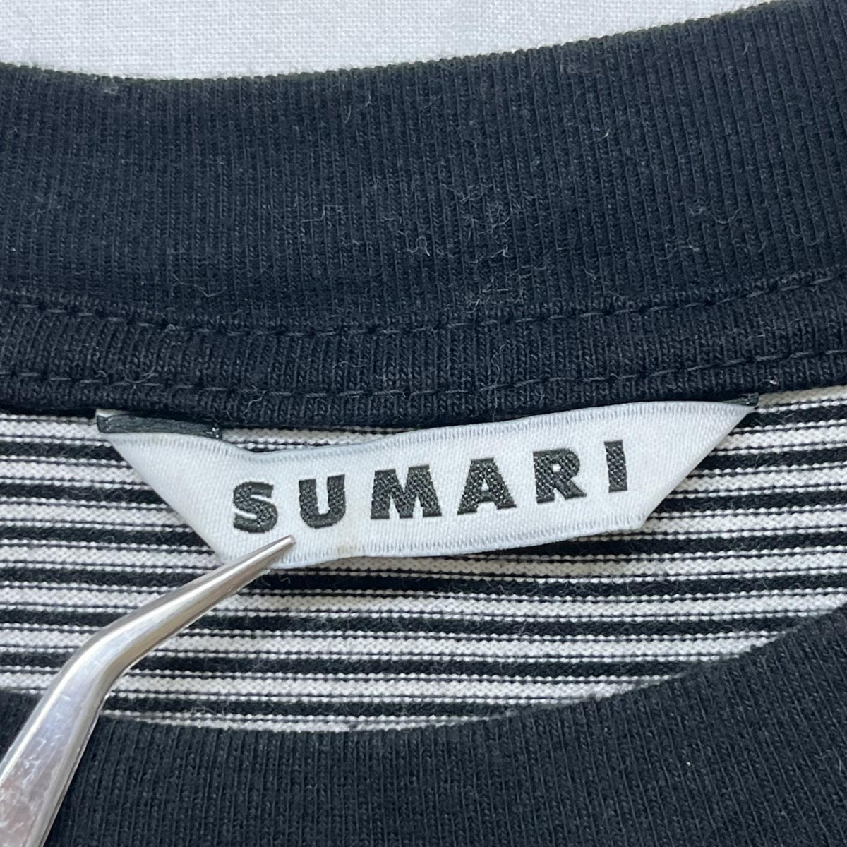 半袖Ｔシャツ SUMARI HEMCODE BORDER T-SHIRT ﾎﾞｰﾀﾞｰTee 2 2