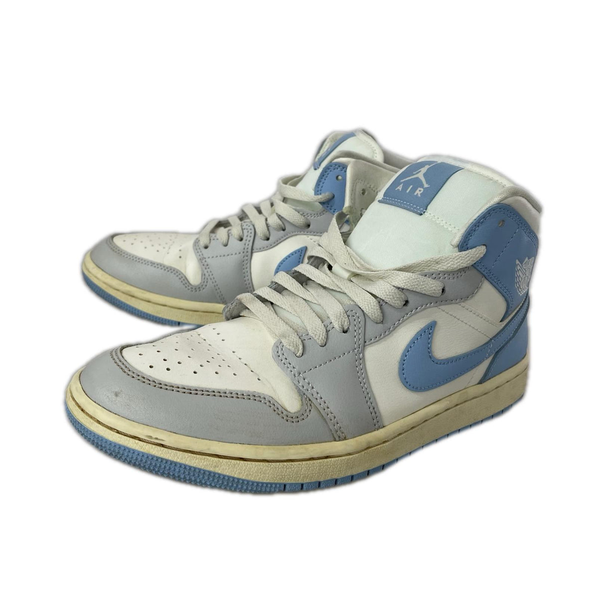 スニーカー NIKE WMNS Air Jordan 1 Mid Psychic Blue/Sail 26.5cm (US8 1/2 UK8 EU43)