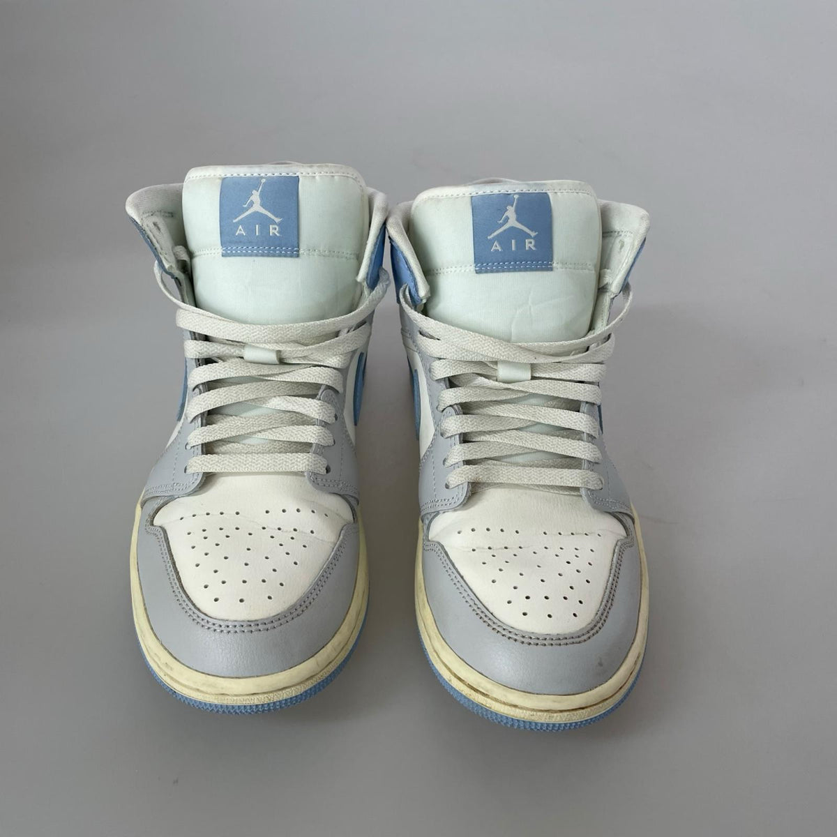 スニーカー NIKE WMNS Air Jordan 1 Mid Psychic Blue/Sail 26.5cm (US8 1/2 UK8 EU43)
