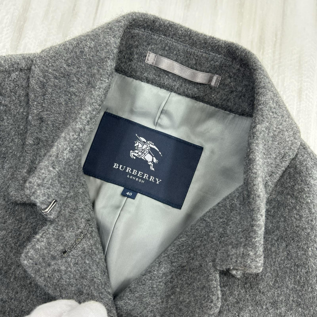 ジャケット カシミヤ混 ウールジャケット グレー
