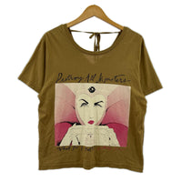 半袖Ｔシャツ Vﾈｯｸ BEG (F) フリー ブラウン
