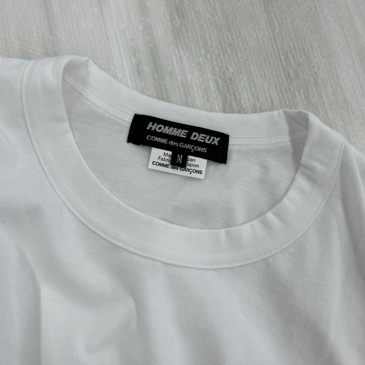 半袖Ｔシャツ HOMME DEUX ﾛｺﾞ WHT (M) M ホワイト