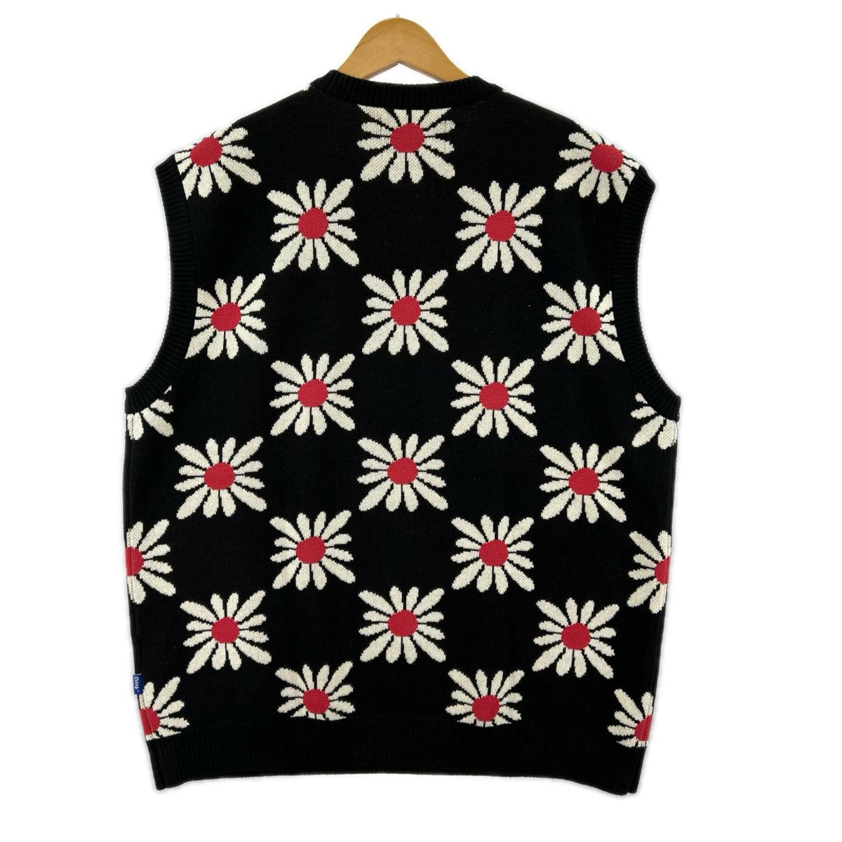ニット AWAKE New York 花柄ﾆｯﾄﾍﾞｽﾄ BLK XXL ブラック