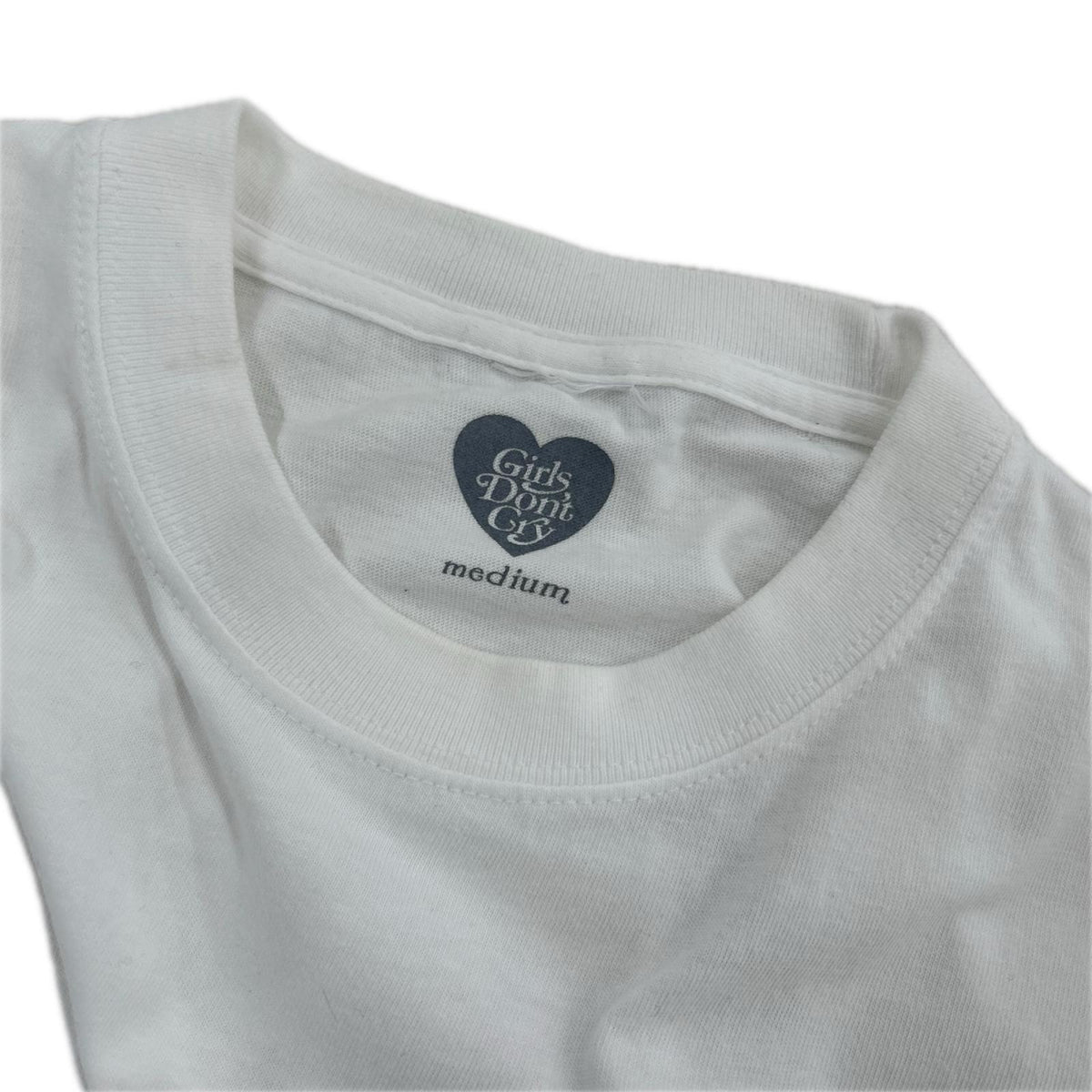 半袖Ｔシャツ ×Girls Don't Cry ﾊﾞｯｸﾌﾟﾘﾝﾄT WHT M M ホワイト