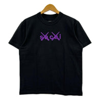 半袖Ｔシャツ ×KAWS 21SS Flock Print T-Shirt BLK (1) 1 ブラック