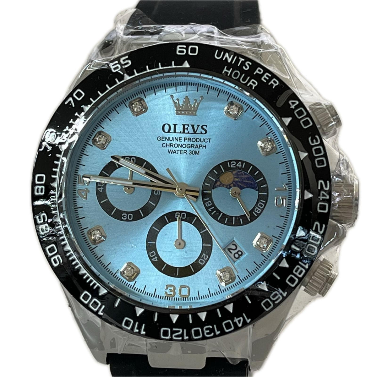 腕時計 OLEVS 2875G ブルー
