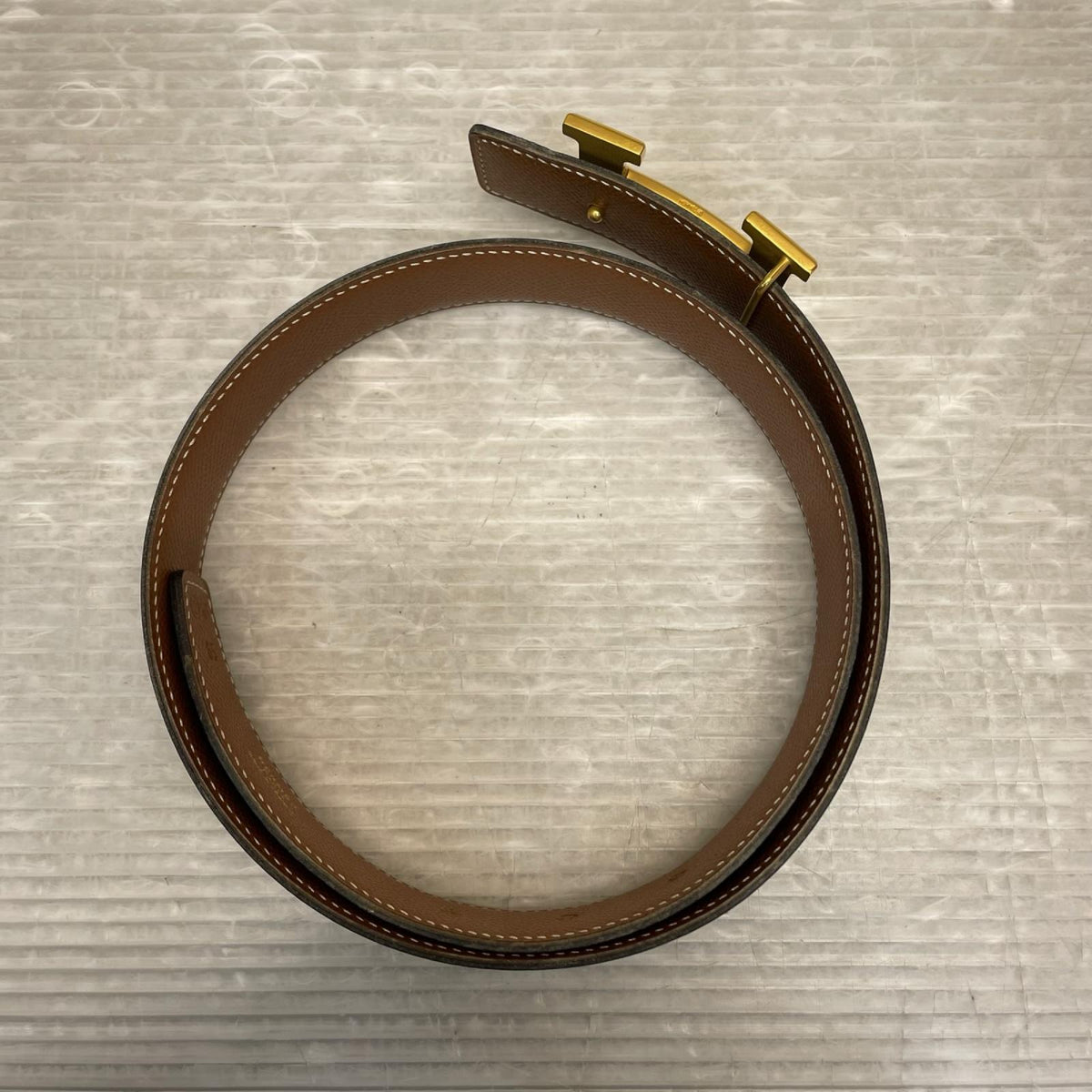 HERMES コンスタンス H リバーシブル　レザーベルト