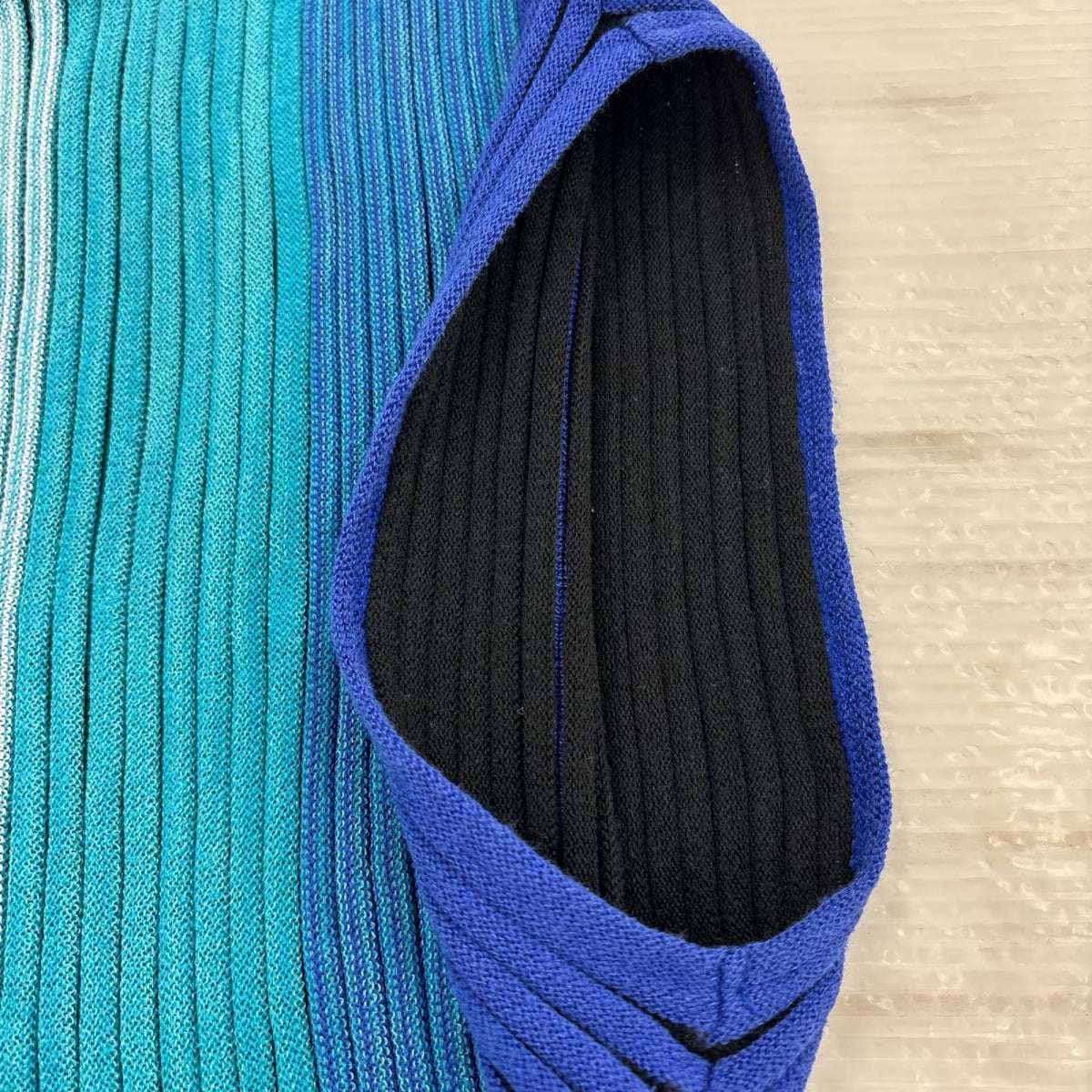 ニット アシンメトリーリブニット ノースリーブ Size2 2 マルチカラー