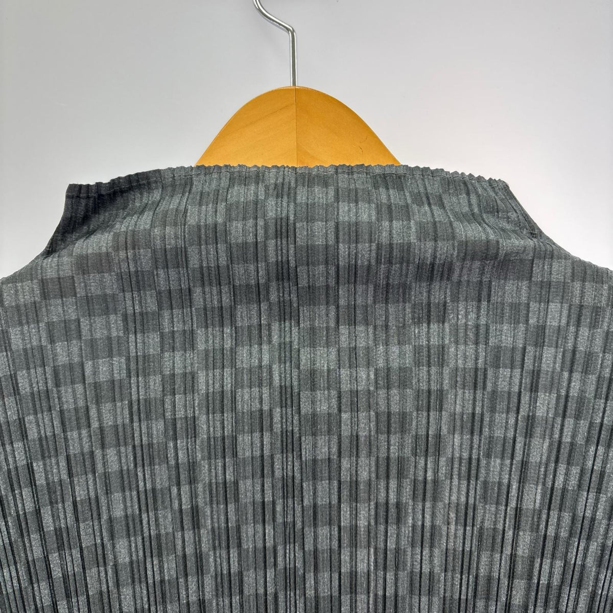 長袖Ｔシャツ 市松模様 ボトルネック Size4 BLK 4 ブラック