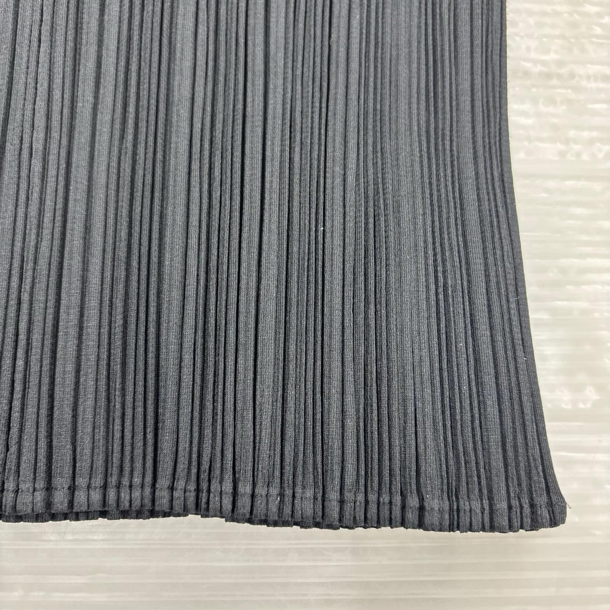 ポロシャツ プリーツポロシャツ Size3 BLK 3 ブラック