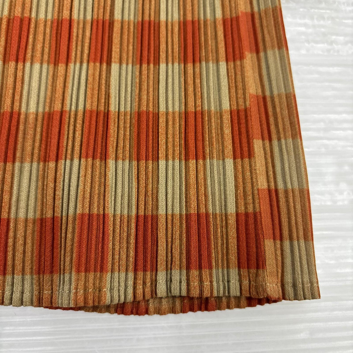 ワンピース チェックンワピース Size3 3 オレンジ
