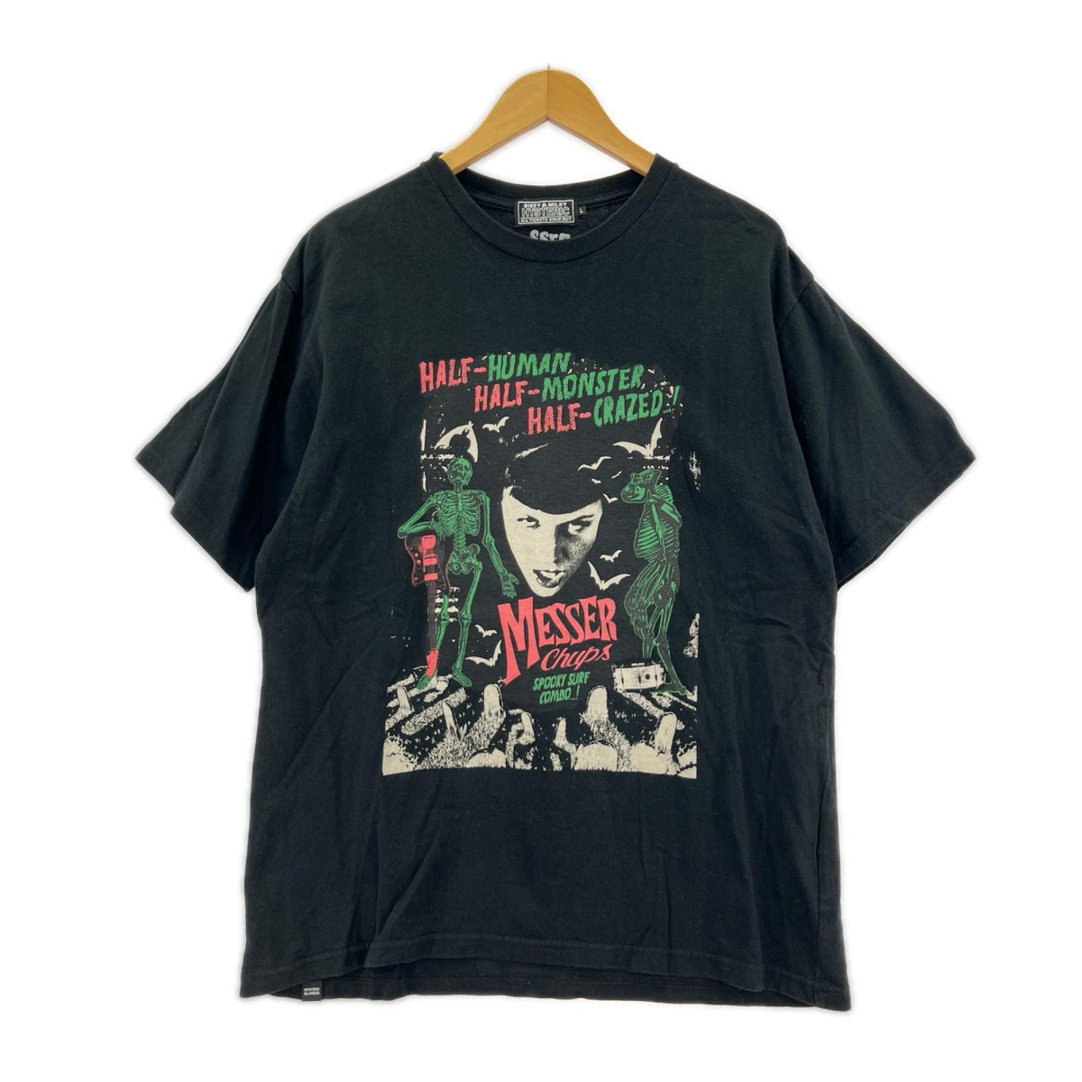 半袖Ｔシャツ MESSER CHUPS / ﾌﾞﾗｯｸ / L L ブラック