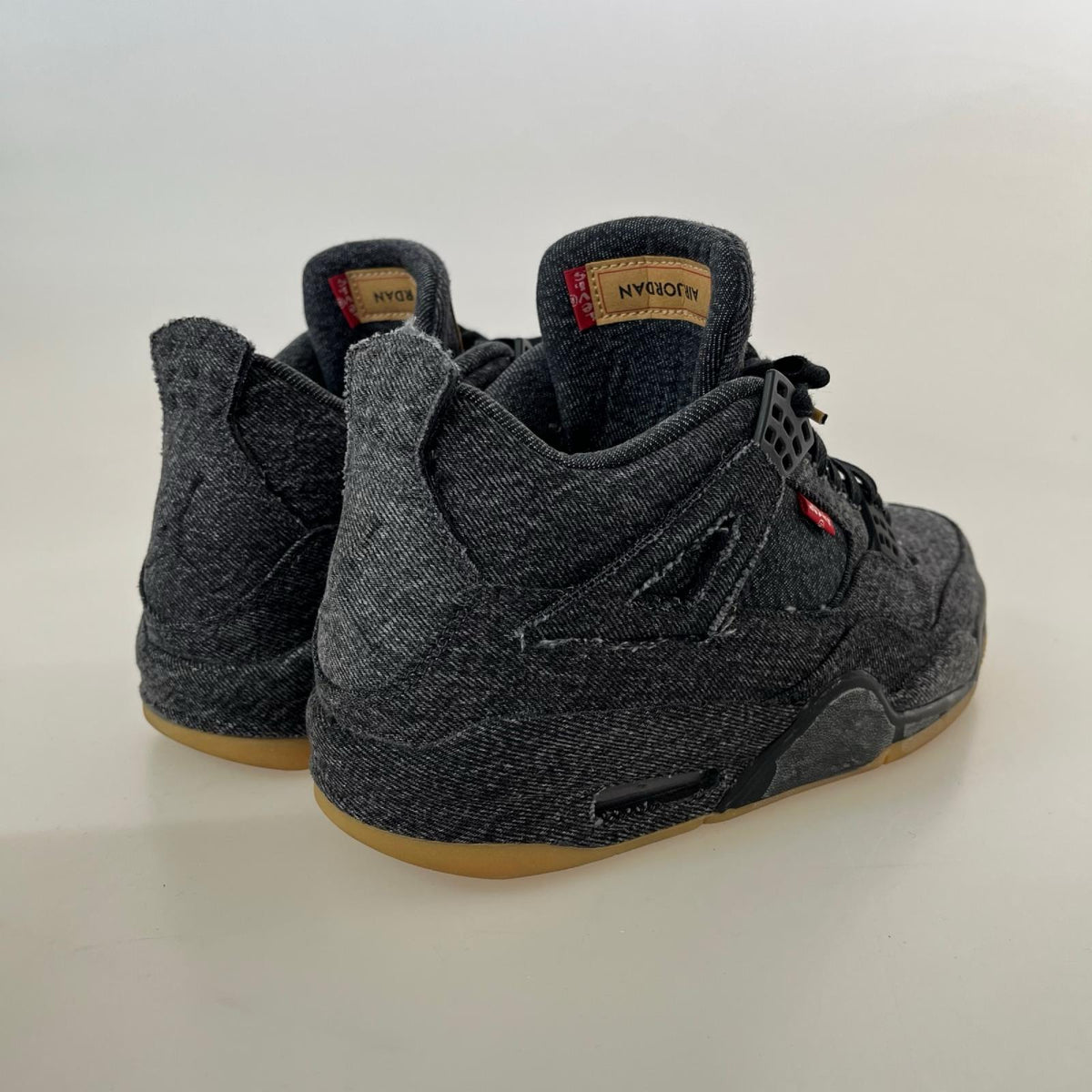 スニーカー ×Levi's Air Jordan 4 Black Denim 26.5cm 26.5cm (US8 1/2 UK8 EU43) ブラック