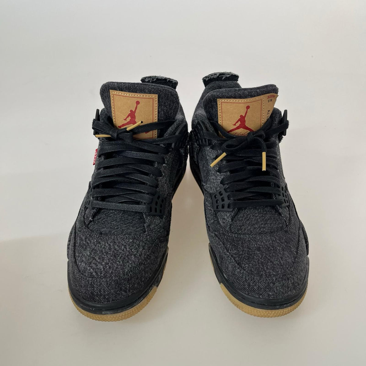 スニーカー ×Levi's Air Jordan 4 Black Denim 26.5cm 26.5cm (US8 1/2 UK8 EU43) ブラック