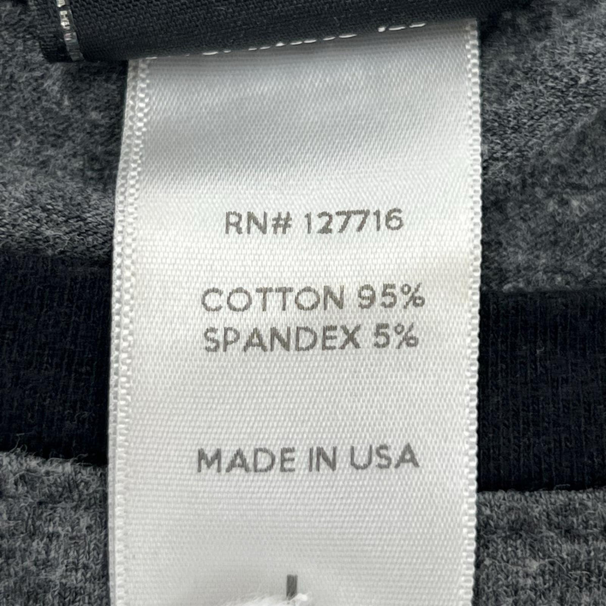 長袖Ｔシャツ 2017 USA製 袖ﾗｲﾝﾛｺﾞ ｽﾄﾚｯﾁﾛﾝTee L グレー