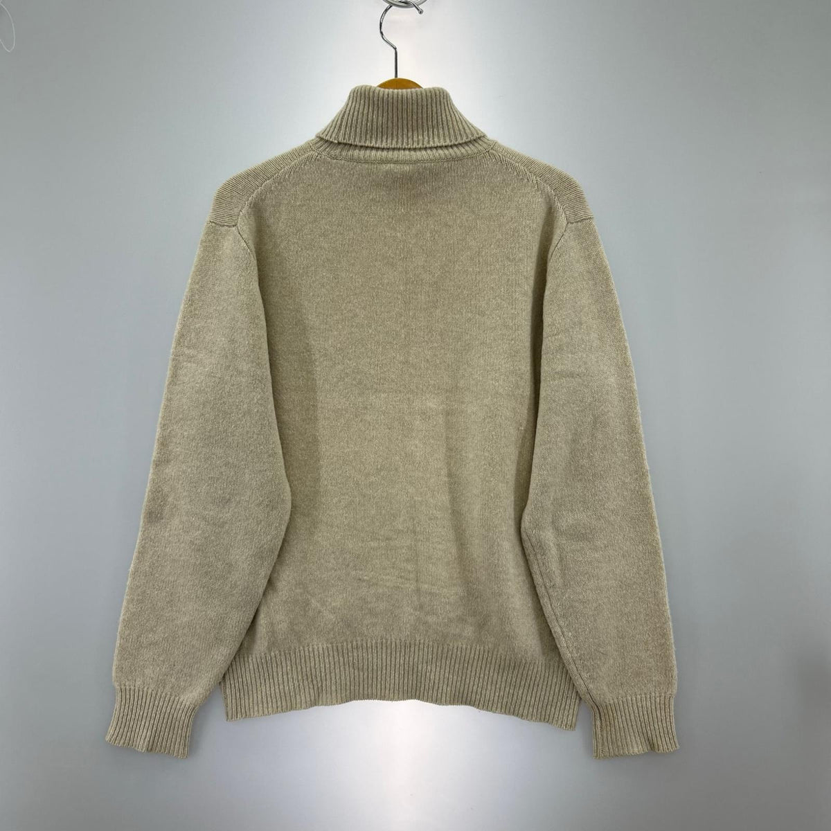 ニット 18AW タートルネックニット ベージュ