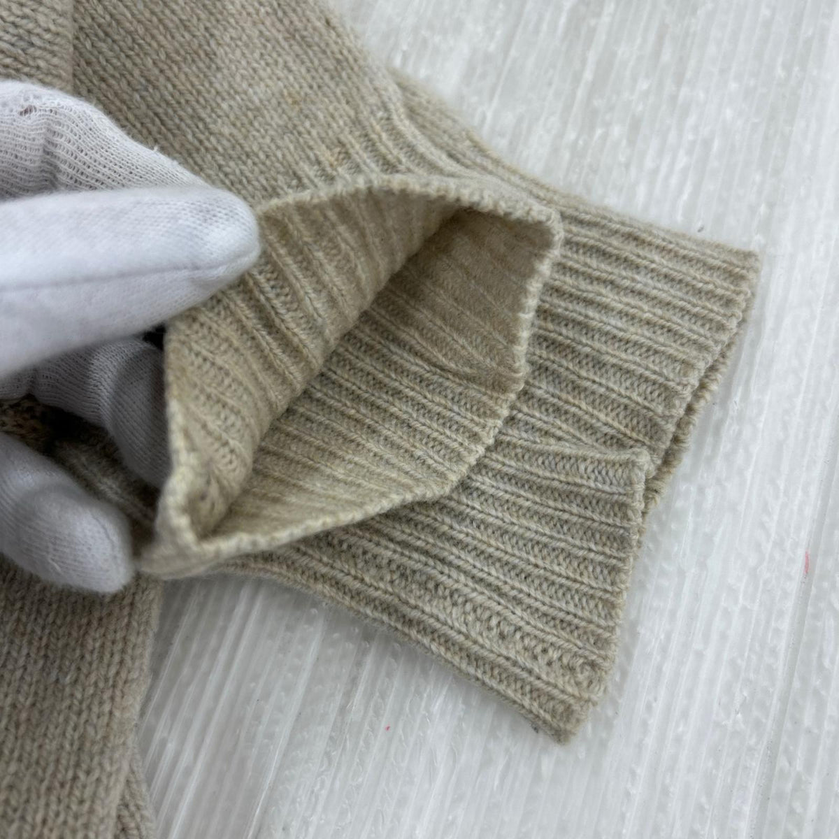 ニット 18AW タートルネックニット ベージュ