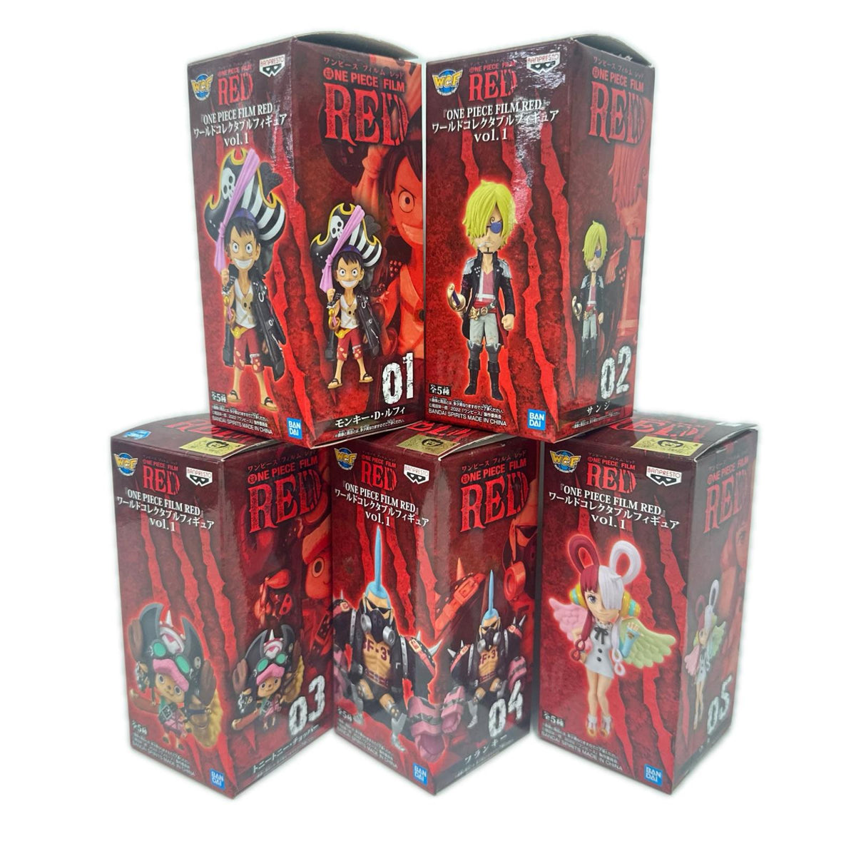 ワーコレRED 5種 ワンピース　film RED フィギュア/グッズ