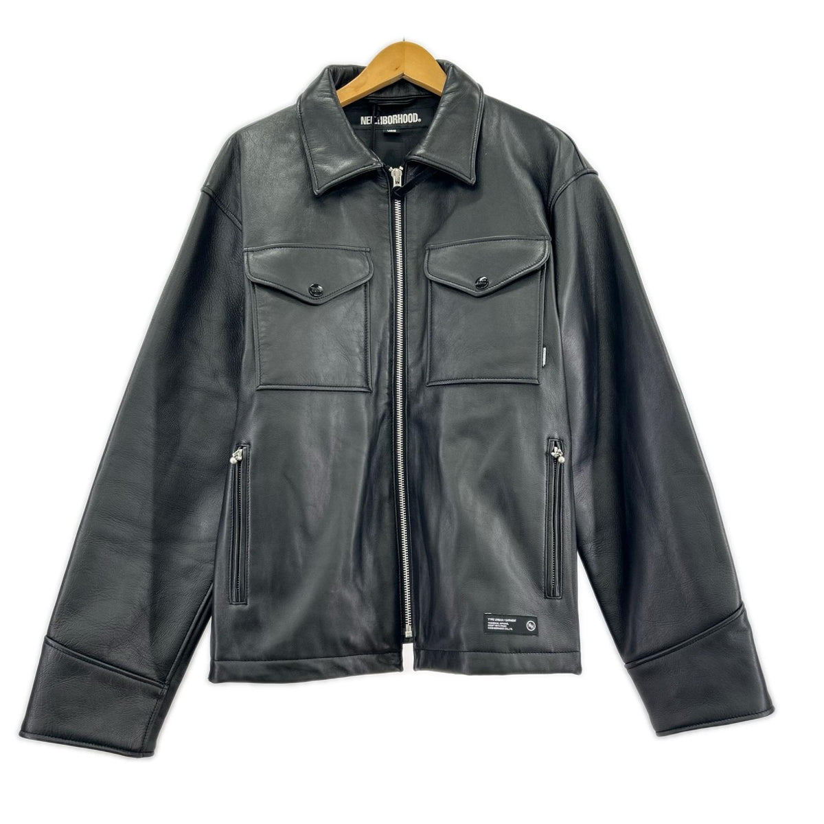 レザージャケット 25SS LEATHER PM JACKET 251SZNH-JKKM01(L) L ブラック