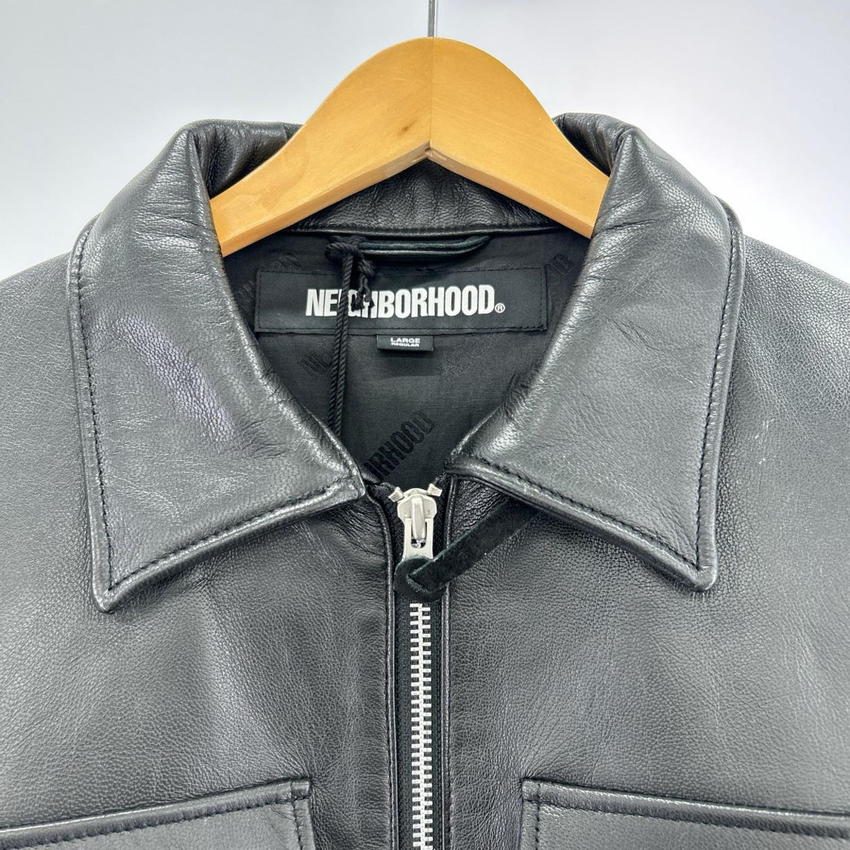 レザージャケット 25SS LEATHER PM JACKET 251SZNH-JKKM01(L) L ブラック