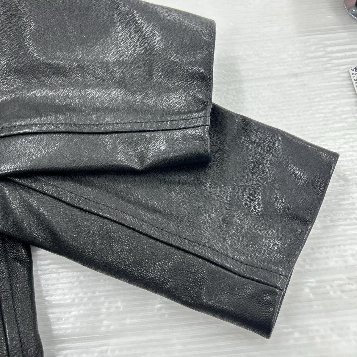 レザージャケット 24SS LEATHER JACKET 232SZNH-JKM03S (L) L ブラック