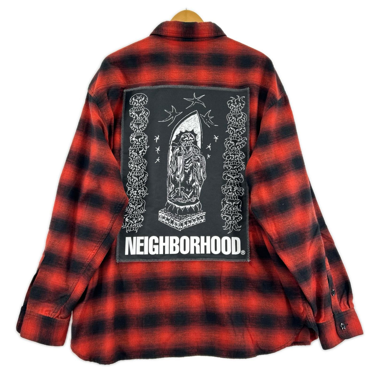 長袖シャツ HOMBRE CHECK SHIRT LS 251AQFGNH-SHM01S L レッド