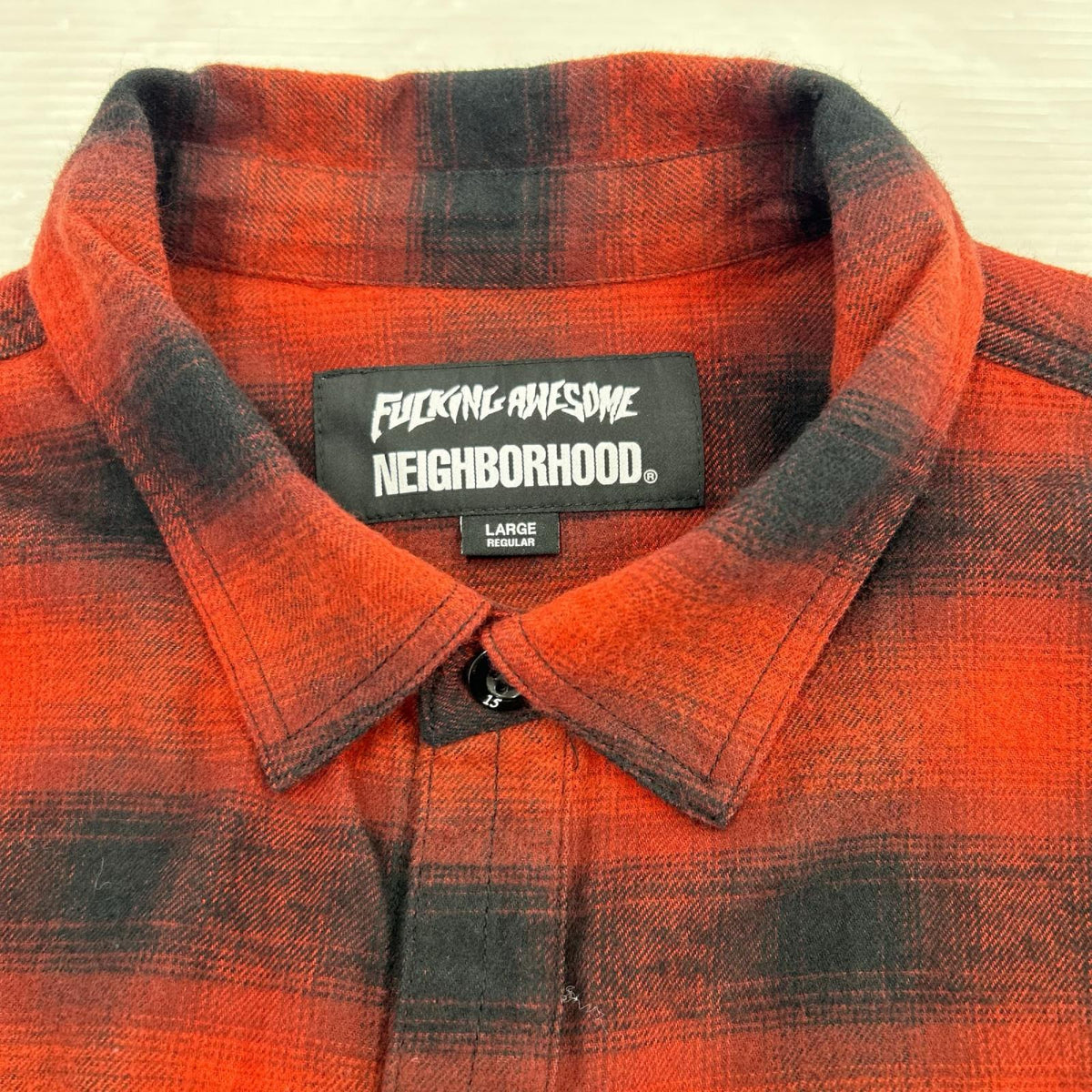長袖シャツ HOMBRE CHECK SHIRT LS 251AQFGNH-SHM01S L レッド