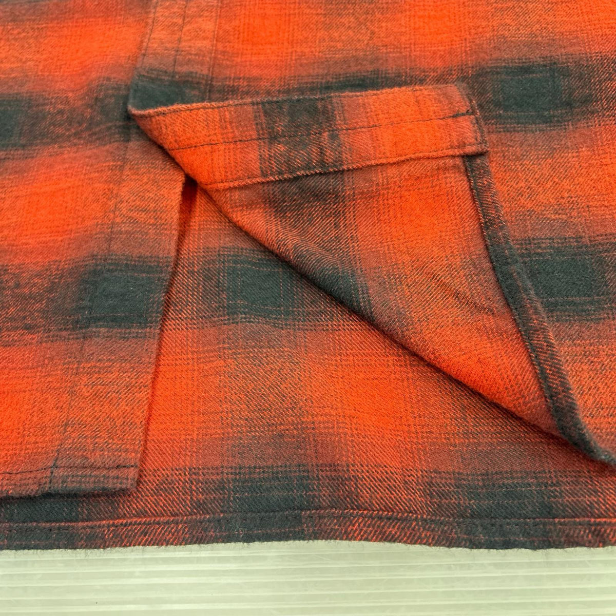 長袖シャツ HOMBRE CHECK SHIRT LS 251AQFGNH-SHM01S L レッド