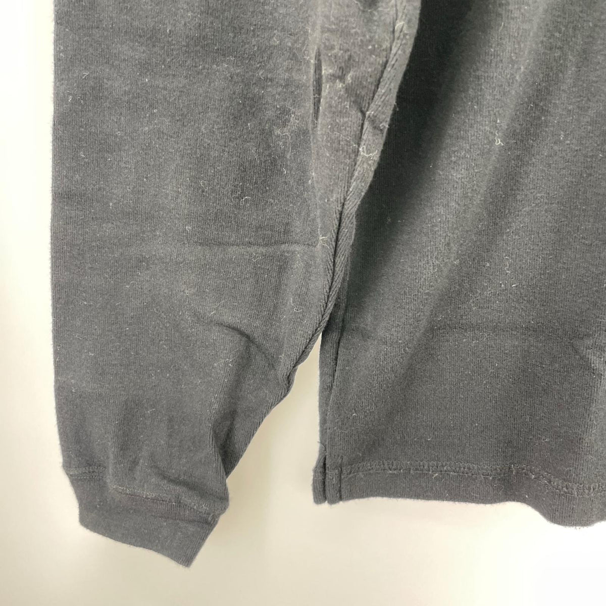 長袖Ｔシャツ RIB/C-MN.LS 201MBNH-CSM04 (M) M ブラック