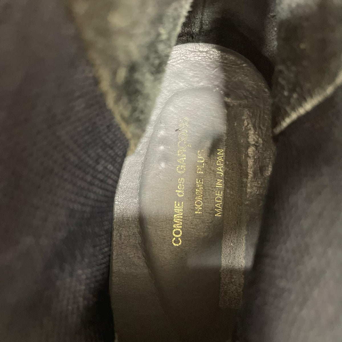 ブーツ COMME des GARCONS HOMME PLUS ｲﾝｻｲﾄﾞｱｳﾄ ｻｲﾄﾞｺﾞｱﾌﾞｰﾂ ブラック