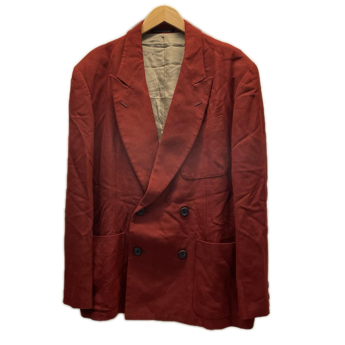 セットアップ 80s Yohji Yamamoto 初期丸タグ　セットアップ S ブラウン