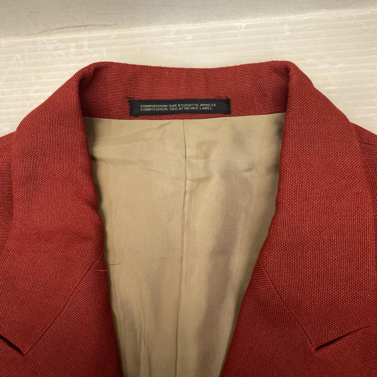 セットアップ 80s Yohji Yamamoto 初期丸タグ　セットアップ S ブラウン