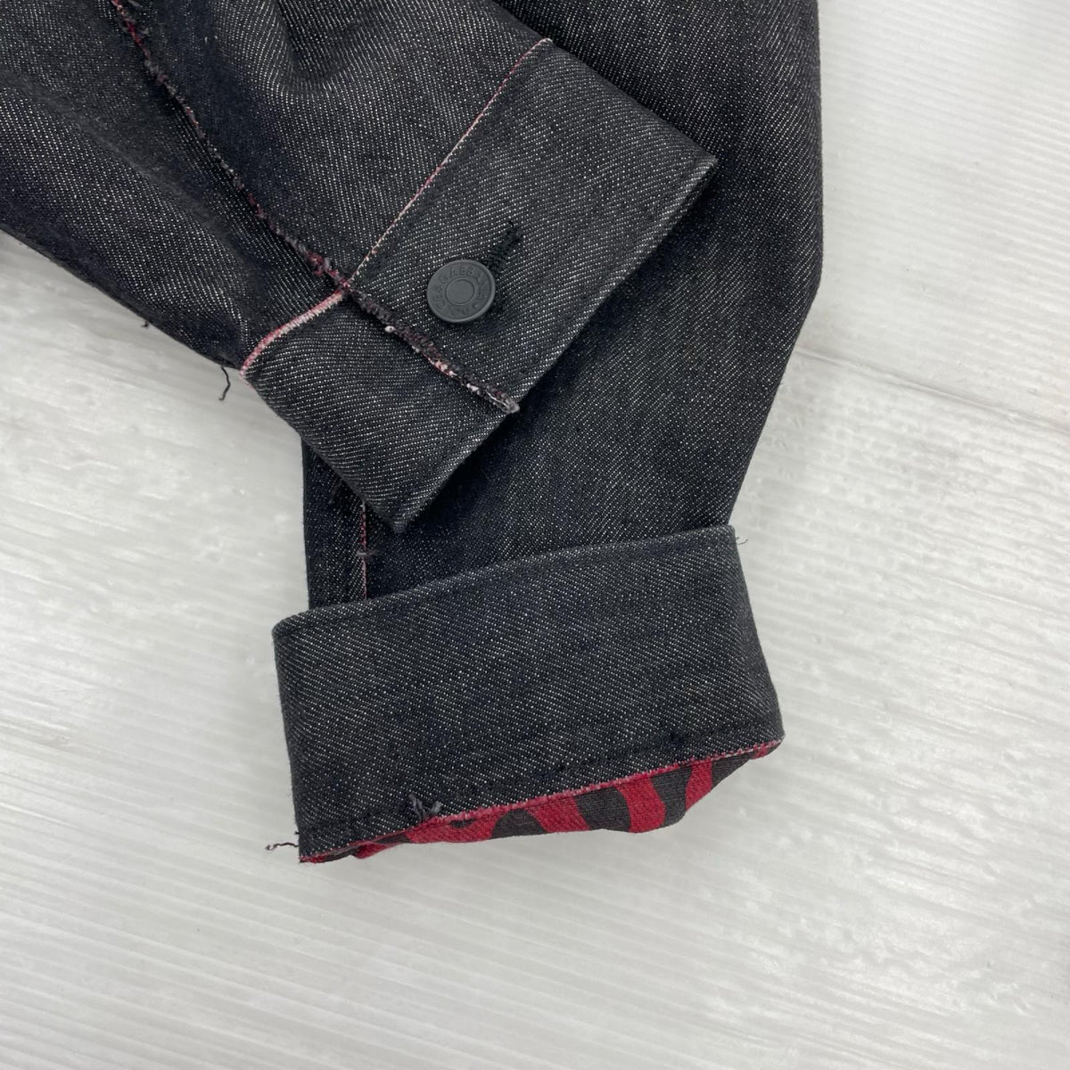 デニムジャケット カットデザインデニムジャケット BLK (44) 44 ブラック
