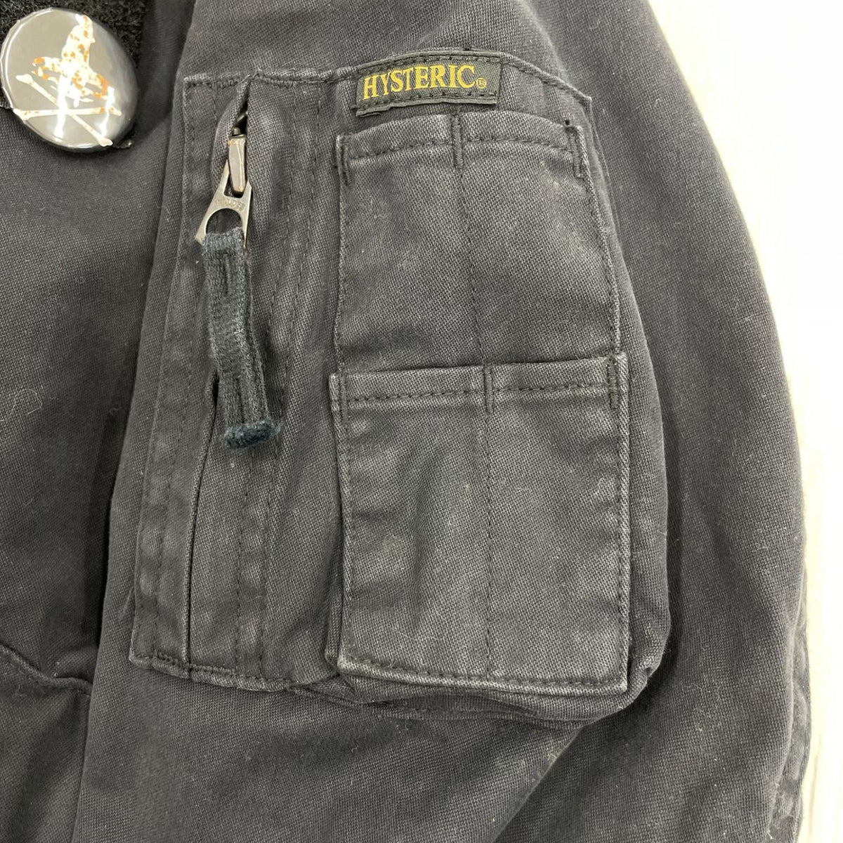 ジャケット ZIPﾊﾞｯｼﾞｼﾞｬｹｯﾄ（S) S ブラック
